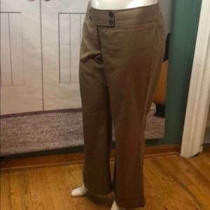 ⭐️LANE BRYANT TAN PIN STRIP SLACKS SIZE 18⭐️